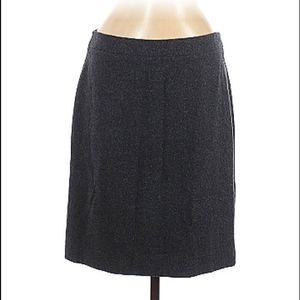 J.Crew Womens The Pencil Skirt Wool Viscose Blend Gray Sz 6